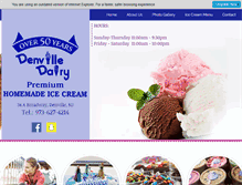 Tablet Screenshot of denvilledairy.com